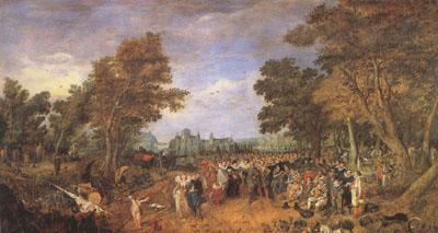 Adriaen van de Venne Allegory of the Truce of 1609 Between the Archduke of Austria (mk05) Sweden oil painting art
